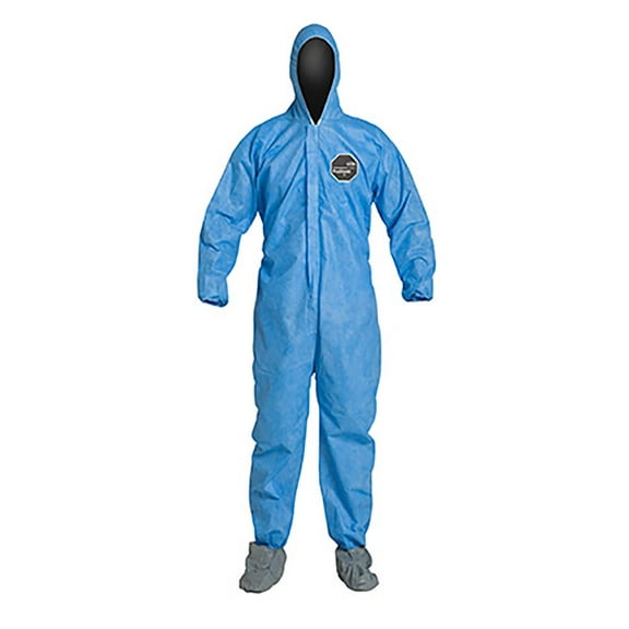 PROSHIELD® 10, COVERALL, ZIPPER FRONT, HOOD, BOOTS, ELASTIC WRIST, STORMFLAP