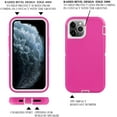 thumbnail image 2 of iPhone 12/12 Pro Heavy Duty Case - Pink {3 Layer Shock Absorbent Durable Case- Compatible for iPhone 12 and iPhone 12 Pro 6.1 inch), 2 of 7