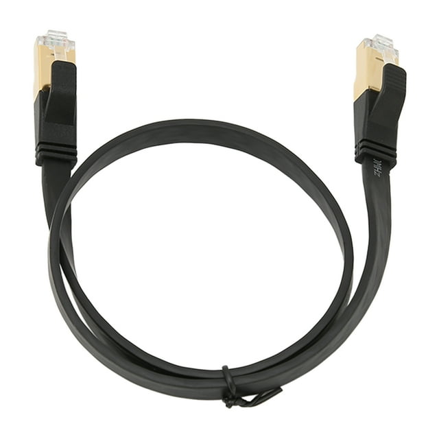 Câble Ethernet Cat 8, Interface Mâle RJ45 Couleur Noire Boîtier PVC pour Douches pour Décodeurs