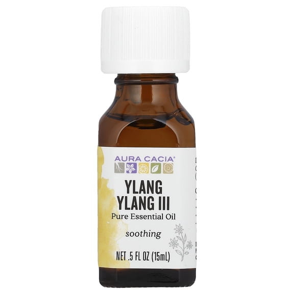 Aura Cacia 100% Pure Essential Oil Sensual Ylang Ylang (Cananga Odorata) - 0.5 Oz