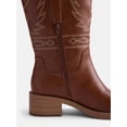 thumbnail image 4 of No Boundaries Women's Bird Embroidered Block Heel Boots, 4 of 6