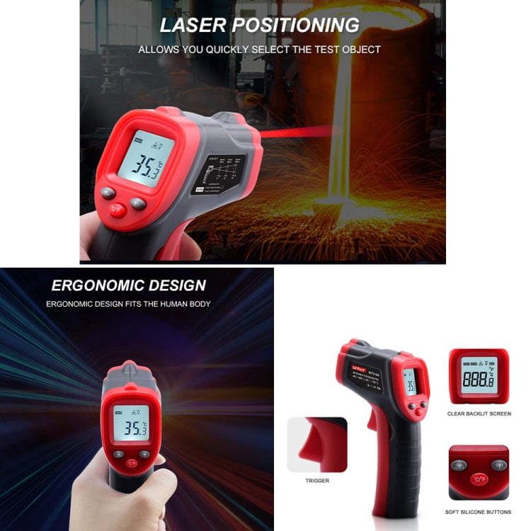 WT319A WT319B infrared thermometer Industrial baking air conditioner refrigerator heating thermometer