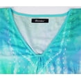 thumbnail image 7 of Bimba Printed Caftan Gown Maxi Robe Dress For Women Beachwear Short Swimsuit Cover Up, 7 of 7