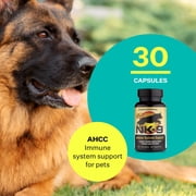 American BioSciences NK-9 AHCC Supplement for Dogs & Cats - Dietary Supplement to Support Immune System - Made for Pets Immune Defenses - 30 Capsules, 250mg/capsule