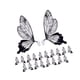 thumbnail image 4 of Papel de regalo de flores de mariposa Strade Fareast Limited 40 piezas negro, 4 of 8