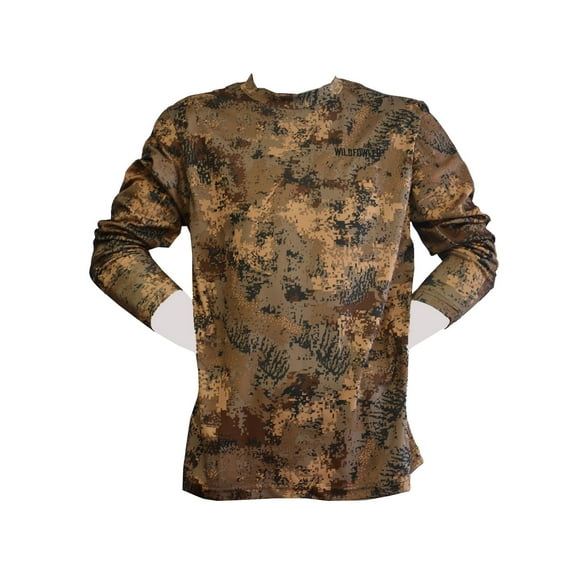 Nica Wildfowler Long Sleeve Poly Quick Dry T Shirt Digital Camo, Medium