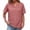 Pink, variant on Babcutegg Womens Cotton Linen Shirts Loose Fit Summer Light Crew Neck Breathable Basic Tops Summer Spring Tee for Women Gray Size XL