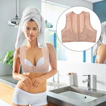 YSNOOWE Posture Correction Braces Unisex White Khaki Free Size 1Pack Magnetic Technology