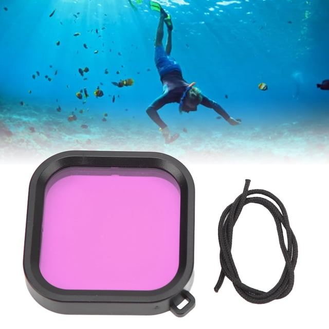 Camera Dive Kit, Black Waterproof Camera Nd Filter Camera Protective Housing with Lanyard for Underwater Photography