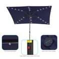 thumbnail image 5 of CHYVARY 10 x 6.5ft LED Outdoor Patio Rectangular Table Umbrellas for Deck,Poolside and Garden,Navy Blue, 5 of 8