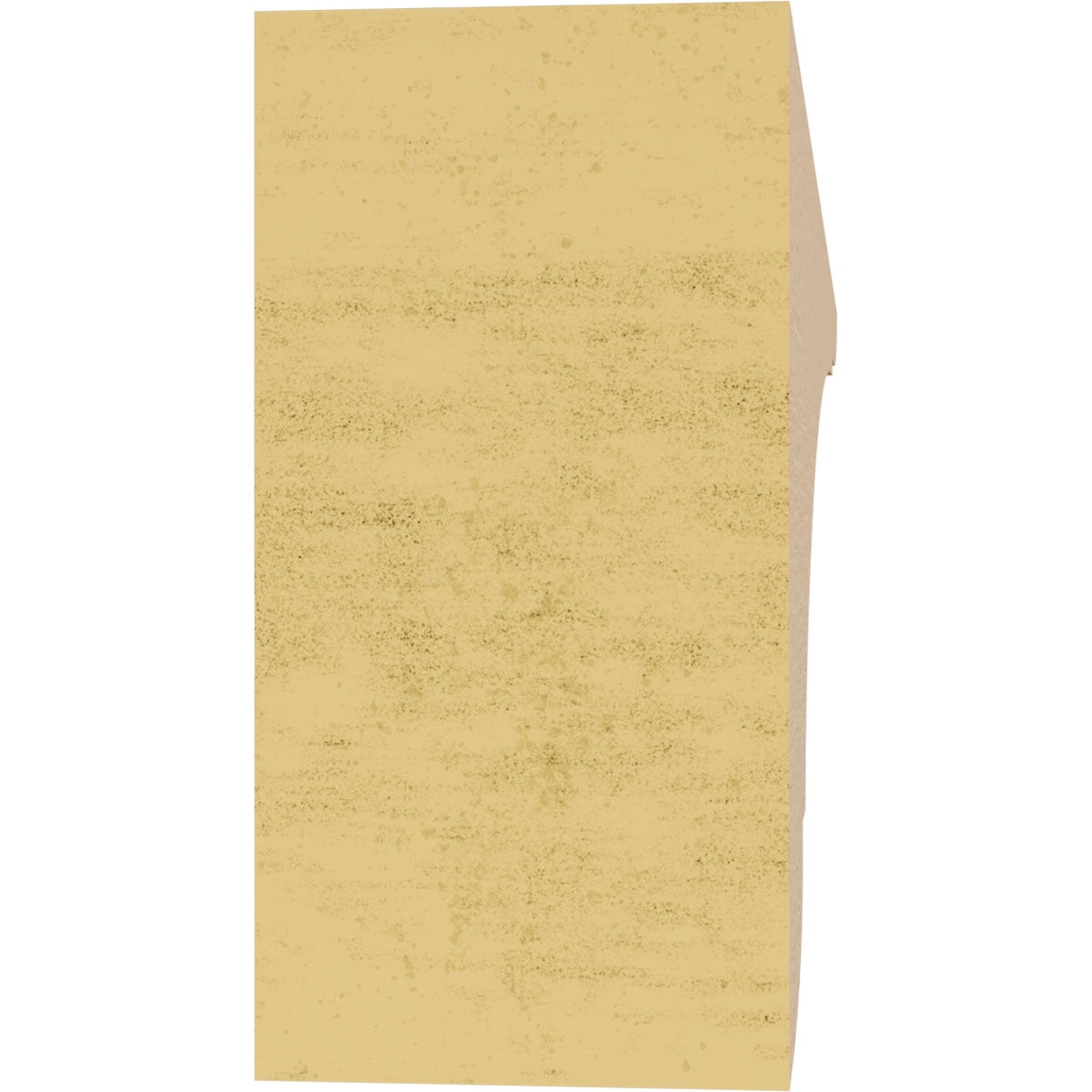 2"W x 12"D x 4"H Thin Olympic Rough Cedar Woodgrain TimberThane Corbel, Primed Tan