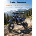 thumbnail image 5 of Wisairt 36V Kids Electric Dirt Bike for Kids Aged 6-10, Blue, 5 of 6