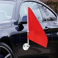 thumbnail image 4 of Raindrops 2Pcs Lightweight Plated Silver Flag Pole Holder with Suction Cup Base for Vehicle Use, 4 of 8