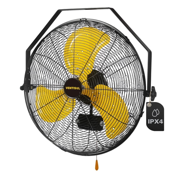 Ventilador de pared VENTISOL, 50 cm, impermeable, 3 velocidades, 4650 m³/h