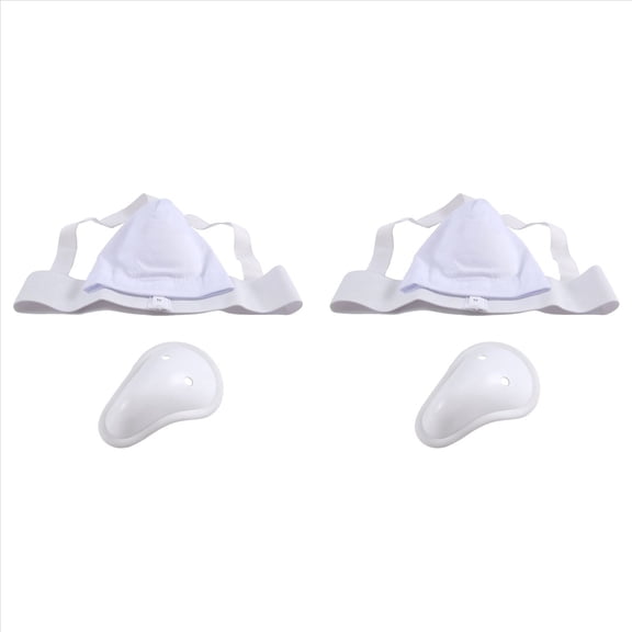 2X Groin Protector Cup Men, Boxing Kickboxing Muay Groin Guard, Ventilated Adjustable, Karate Fighting Training S