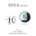 thumbnail image 6 of Midir&Etain Sun and Moon Earrings 925 Sterling Silver Star Hoop Huggie Earrings Hypoallergenic Moon Sun Star Jewelry Mothers Day Gifts for Women, 6 of 7