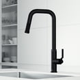 thumbnail image 4 of VIGO Hart Angular Single Handle Pull-Down Spout Kitchen Faucet in Matte Black, 4 of 13