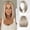 Highlight Blonde, variant on Ombre Blonde Highlight Short Bob Wigs Dark Roots Synthetic 13x4 Lace Front Brown Blonde Wig For Women Daily Use 150 Density 12Inch