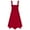 Burgundy, variant on MSemis Little Girls Sleeveless Ruffle Formal Dress Chiffon First Communion Dress Pink 6