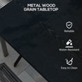 thumbnail image 4 of Outsunny Patio Table for 4 People with Steel Legs, Metal Tabletop, 4 of 10