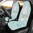 thumbnail image 2 of Juego de 2 Fundas de Asiento de Coche ABPHQTO Rainbow Elephant Ice Cream Universal, 2 of 3