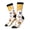 3 Black, variant on Honey Bee Set Print Adult Socks for Men & Women,Calf Socks, Ankle Socks,Boots Socks,Breathable Casual Sock,Unisex Crew Socks