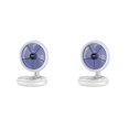 thumbnail image 3 of Wosthever Ventilador plegable USB Ventiladores de techo colgantes montados en la pared con luz LED Lámpara de con enfriador de aire ajustable de Con luz 2Conjunto, 3 of 6