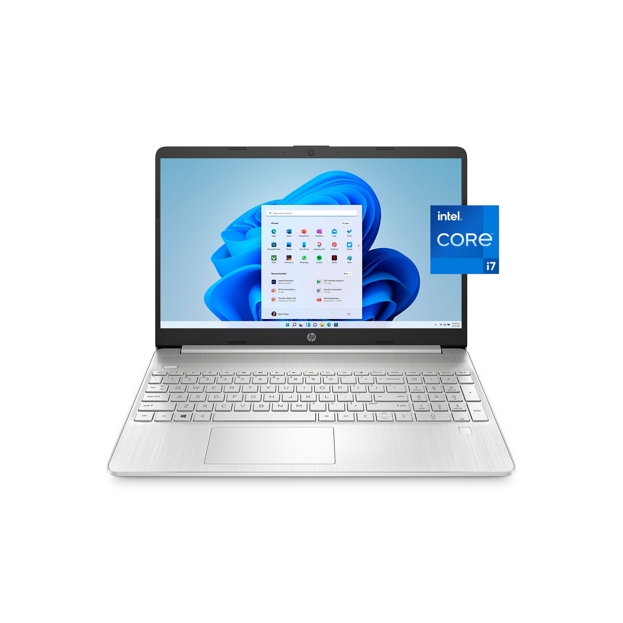 “HP Laptop 14”FHD, Touch, Qualcomm Snapdragon 7c Gen 2, 4GB RAM, 128 GB  eMMC, Silver, Windows 11, 14-ed0123wm”