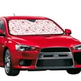 thumbnail image 2 of Kdxio Flower Leaves Print Front Windshield Sun Shade,Folding Auto Sunshade for Car Truck SUV-, 2 of 7