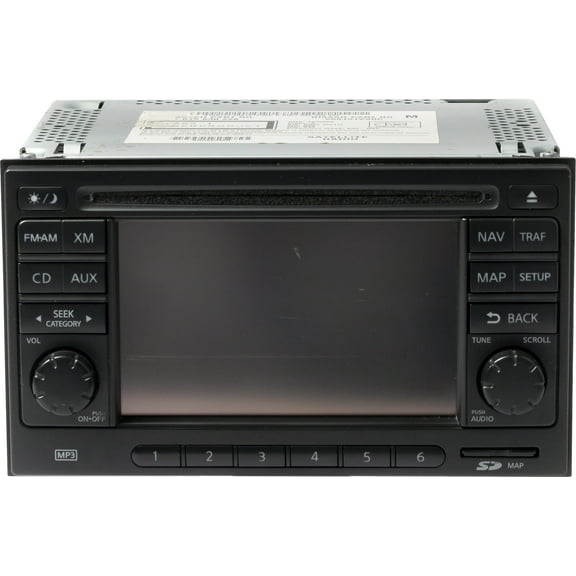 Restored 2012-15 Nissan Rogue AM FM Radio 6 Disc CD MP3 Player GPS BT Part ID 25915-1VX0C (Refurbished)