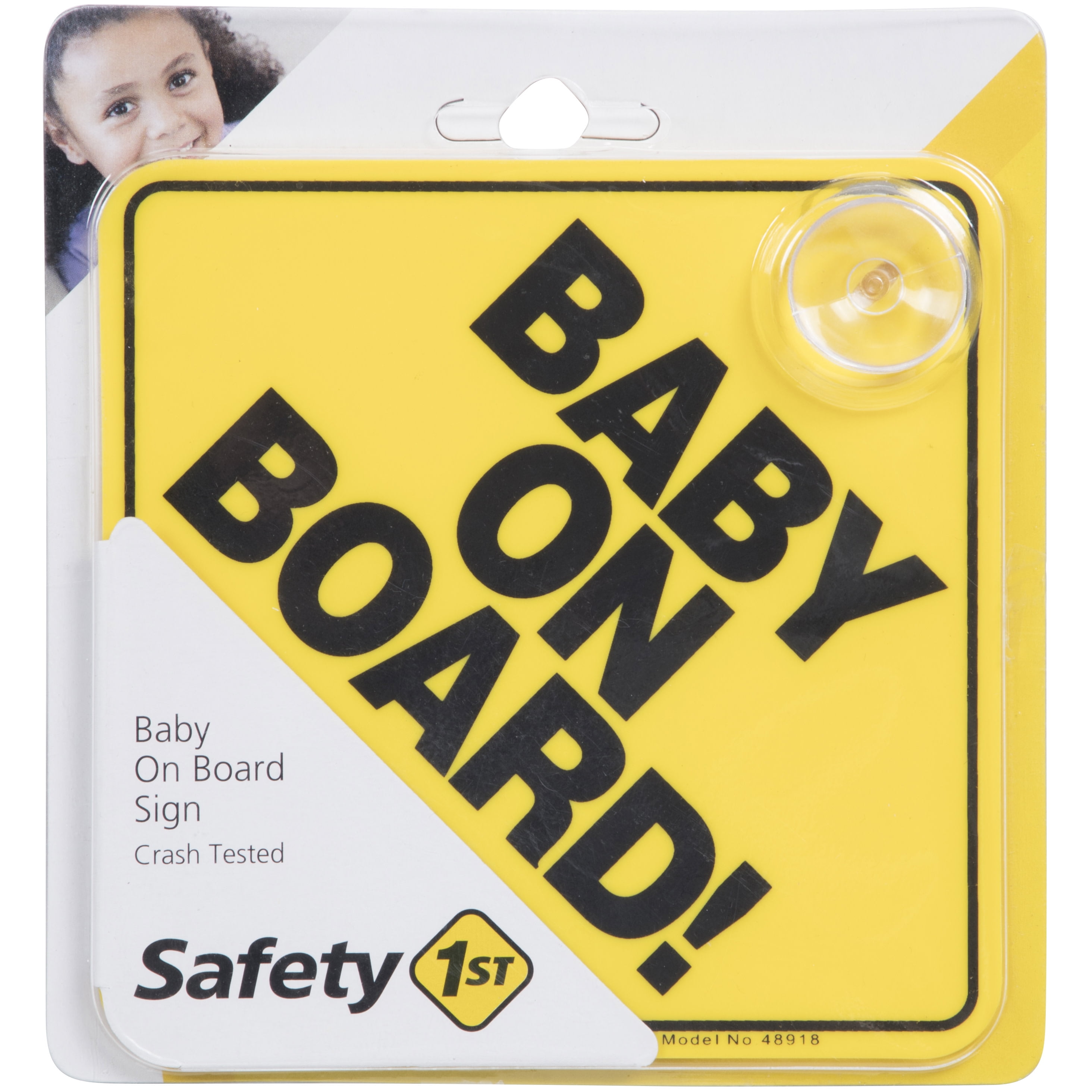 Safety 1ˢᵗ Baby On Board Sign, Yellow