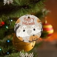 thumbnail image 6 of Christmas Ornament Happy Halloween Ornament Keepsake Happy Halloween Ghost Pumpkins Xmas Tree Decoration Housewarming Gift Round Porcelain Ornament Personalized Xmas Tree Ornament, 6 of 8