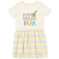 thumbnail image 3 of Inktastic Happy Birthday Papa Girls Toddler Dress, 3 of 5