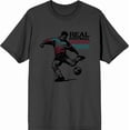 thumbnail image 3 of "Real Football" Sports Back to School Adult Charcoal Crew Neck Short Sleeve Tee-Medium, 3 of 4