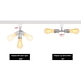 thumbnail image 3 of FSLiving Adjustable Angle H-Type Track Pendant Light E26 Base Silver Mini Track Lighting Vintage Design for Kitchen Bar Sink Loft Counter, Customizable (Bulb & Ceiling Track Sold Separately) - 1 Light, 3 of 7