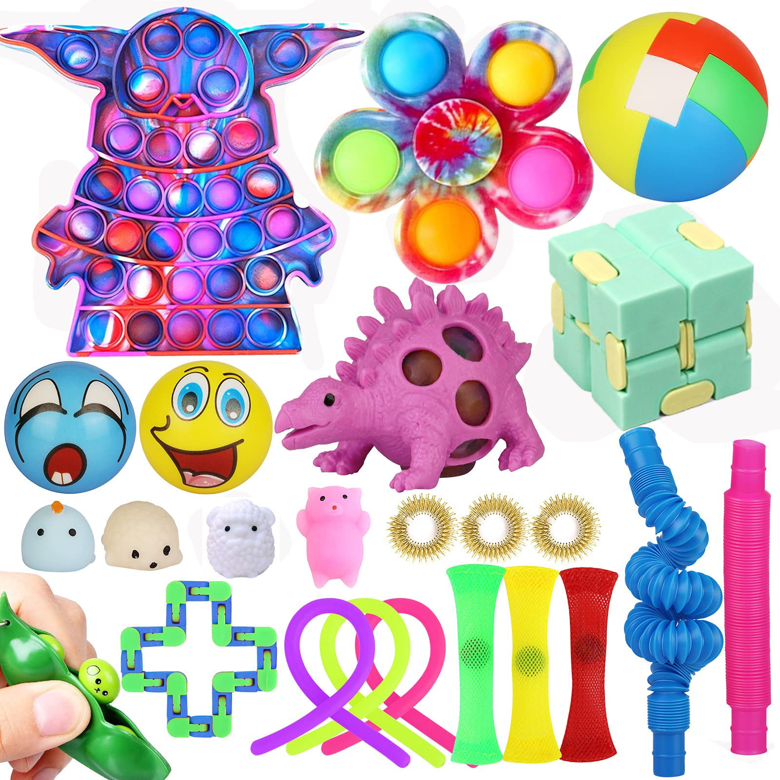 24Packs Sensory Fidget Toys Set Stress Relief Toys Autism Special Need Education 