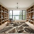 thumbnail image 2 of ODIKA 6'x9' Machine Washable Non-Slip Area Rug, Bohemian Beige High Traffic Rug, Beige, 1015938, 2 of 7