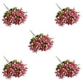 thumbnail image 1 of Transemion 1/2/3/5 Realistic Appearance Artificial Flower Low Maintenance For Life Elegant Mini Lily3 5PCS, 1 of 6