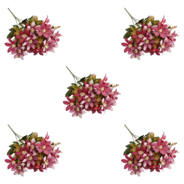 Transemion 1/2/3/5 Realistic Appearance Artificial Flower Low Maintenance For Life Elegant Mini Lily3 5PCS