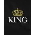 thumbnail image 2 of King Queen Prince Family Matching Hoodies Husband Wife & Son Valentines Day Set Queen Black XX-Large / King Black XX-Large / Prince Black 4T, 2 of 5