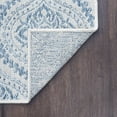 thumbnail image 6 of 6ft Round Water Resistant, Indoor Outdoor Rugs for Patios, Front Door Entry, Entryway, Deck, Porch, Balcony | Outside Area Rug for Patio | Cream, Damask | Size: 5'3'' Round, 6 of 6