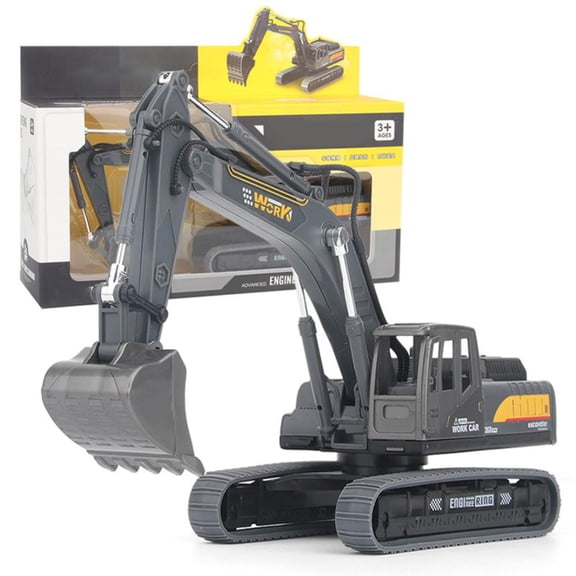 Esaierr Kid Car Toy Simulation Large Engineering Vehicle Boy Inertial Excavator Toddler Plastic Toy