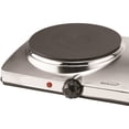 thumbnail image 2 of Brentwood TS-372 Electric Double Hot Plate 1440-Watt, Pack of 1, Silver, 2 of 7