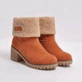 thumbnail image 3 of Winter Snow Boots for Women  Heel Outdoor Warm Fleece Shoes Anti-Slip Ankle Booties, 3 of 6