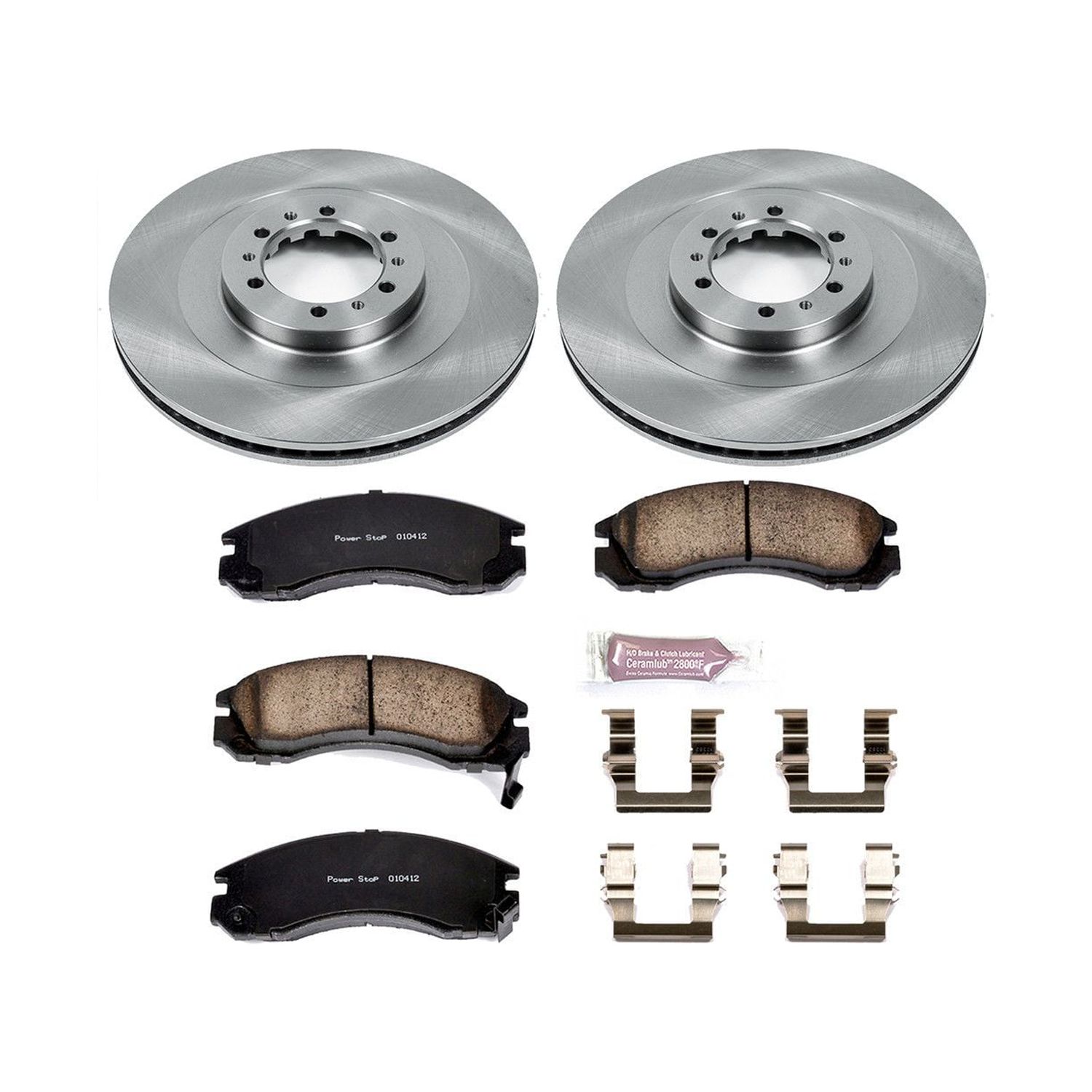 Power Stop Front Stock Replacement Brake Pad and Rotor Kit KOE3091