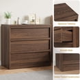 thumbnail image 3 of Kojooin 3 Drawers Nightstand, Modern Wooden End Table with Large Storage Drawers and Anti-Tip Device, 3 of 7