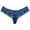 Dark Blue, variant on Women's Fashion Attractive Lace Flower Transparent Gauze Bow Low Waist G-string Pants Panties Thong