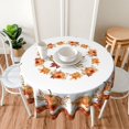 thumbnail image 5 of Fall Harvest Tablecloth, Autumn Pumpkin Tablecloth, Thanksgiving Day Tablecloth Seasonal Dining-Table Cover, 60 inch Round for Home Party Picnic Orange, 5 of 6