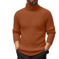 thumbnail image 2 of Wutalume Men's Cardigan Sweater Pullover Style Long Sleeve Knitted Top, Soft and Comfortable for Casual Wear,Brown 3XL, 2 of 4
