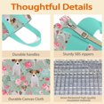 thumbnail image 4 of Jack Russell Terrier Dog and Flower Insulated Lunch Bag for Women & Adults,Large Portable Soft Cooler Lunch Bag,Thermal Food Storage Tote with Pearl Cotton,8.66L,8.75x5.75x9.5 Inch, 4 of 6